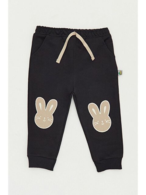 Fullamoda Tavşan Nakışlı Jogger Kız Çocuk Eşofman Altı - S000161576-19351