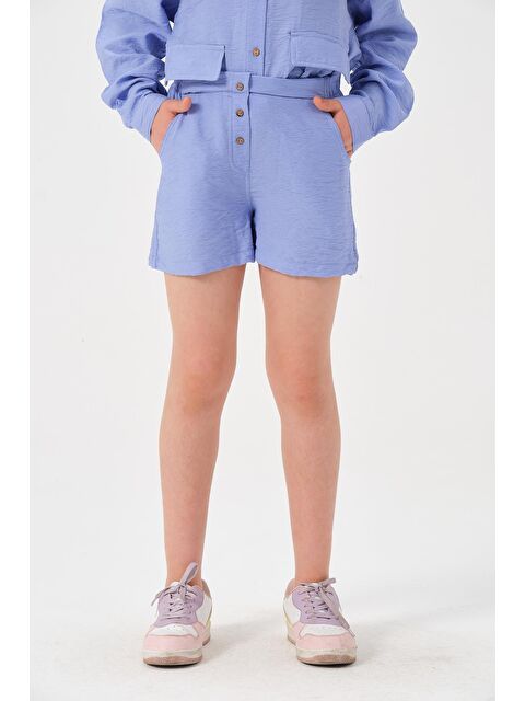 JAZZİEE Genç Kız Çocuk Düğme Detaylı Şort - S000315723-21983