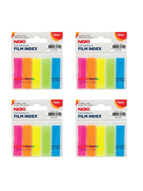 Noki Memo Film İndex 5 Renk 12x45 mm 25 Yaprak (12050) 4 Adet - S000139756-27074