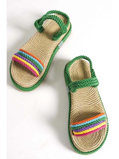 Capone Outfitters Dolgu Topuk İpli Kadın Terlik - S000176415-23173