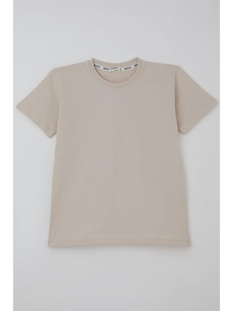 Breeze Erkek Çocuk Tişört Basic Taş (9-14 Yaş)