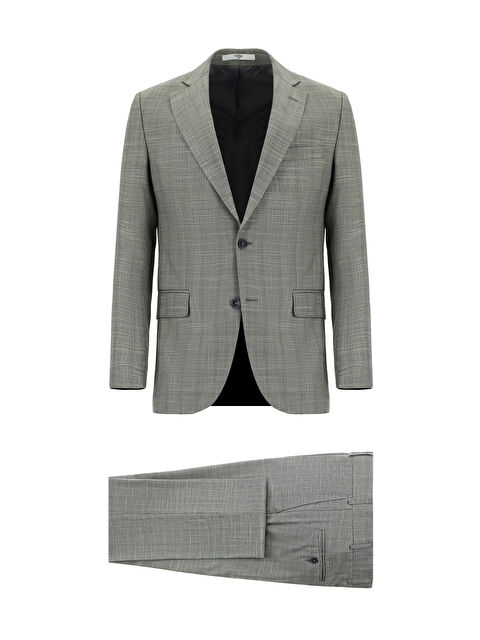 Kiğılı Klasik Ekose Takım Elbise