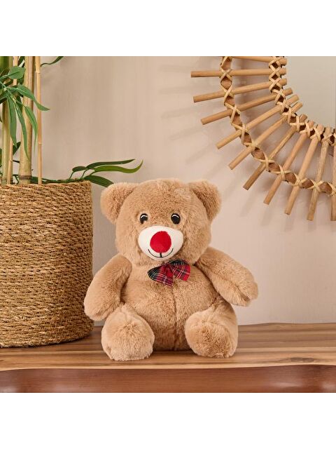 Evidea Soft Ayı Figürlü Yastık - Kahverengi - 20x25 cm - S000365956-19413