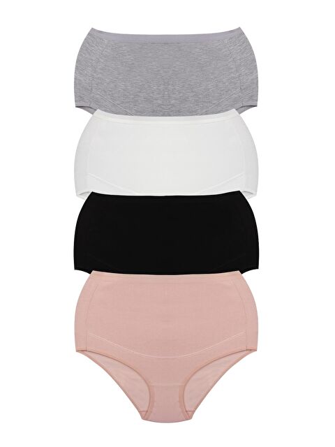 Dominant Kadın Yüksel Bel Hamile Lohusa Külot 4'lü Paket - S000159626-23173