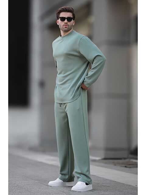 Madmext Çağla Yeşili Basic Uzun Kollu Eşofman Takımı 5960 - S000445055-14939