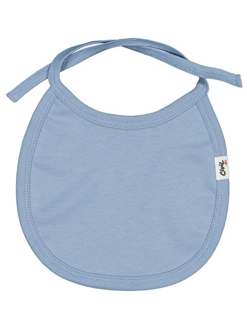 Civil Baby İnterlok Arkadan Bağlamalı Unisex Mama Önlük - Mavi