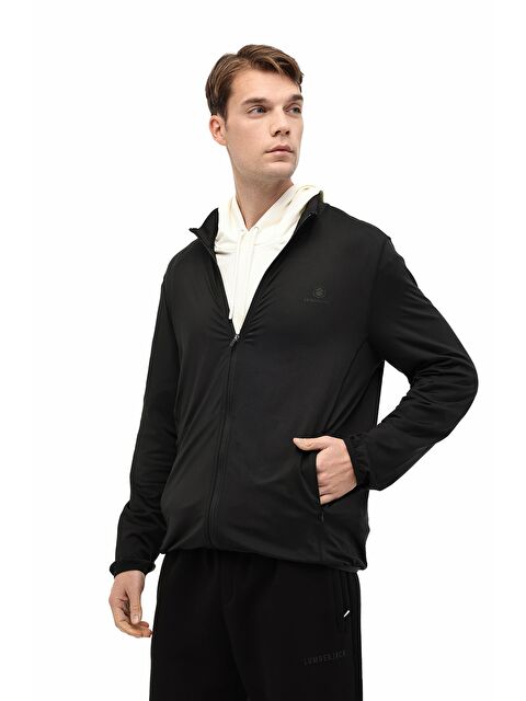 Lumberjack MB BRUSFZ 18P-003 6FX Siyah Erkek Eşofman Üstü - S000522442-19351