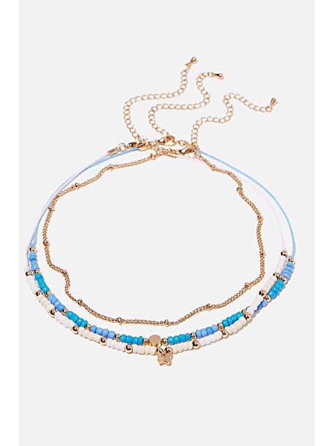 New Obsessions Boncuk Choker Kolye Seti - S000134206-17234