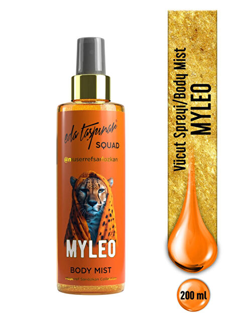Eda Taşpınar Squad Myleo Simli Body Mist – Işıltılı Görünüm & Gül Aromalı & Çiçeksi Koku 200 ml