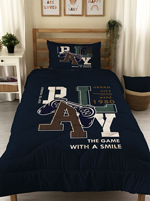 Evmila Çift Taraflı Kapitone Yorgan Tek Kişilik Kişilik Uyku Seti Çarşafsız - S000274704-23173