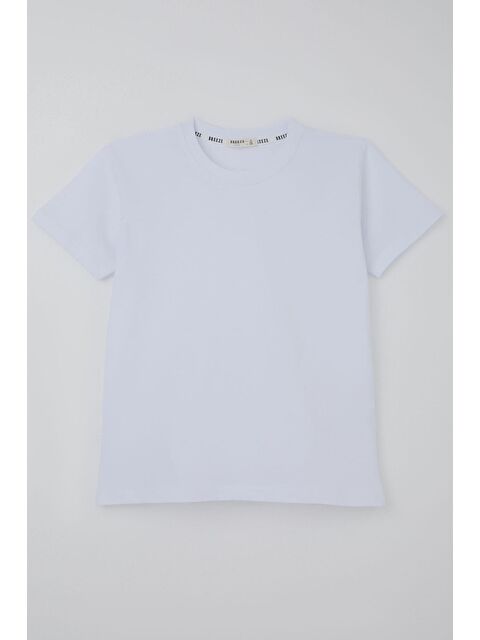 Breeze Erkek Çocuk Tişört Basic Beyaz (9-14 Yaş)