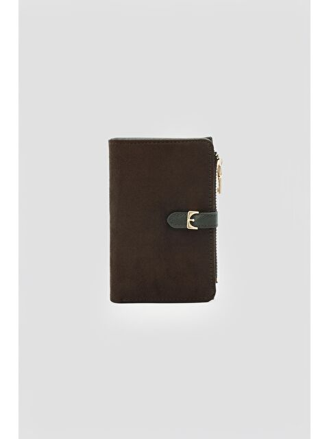 Shulebags Kemerli Alpha Cüzdan Süet Kahve - S000459972-19413