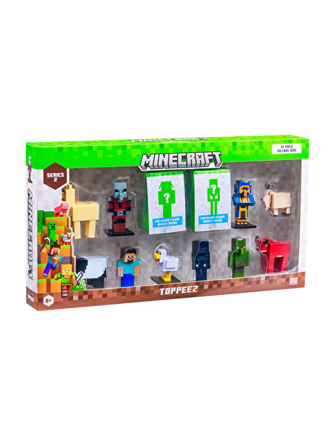 Minecraft 3D Toppeez 12'li Deluxe Figür Seti Seri 2 Model 1 PMI/MC2280