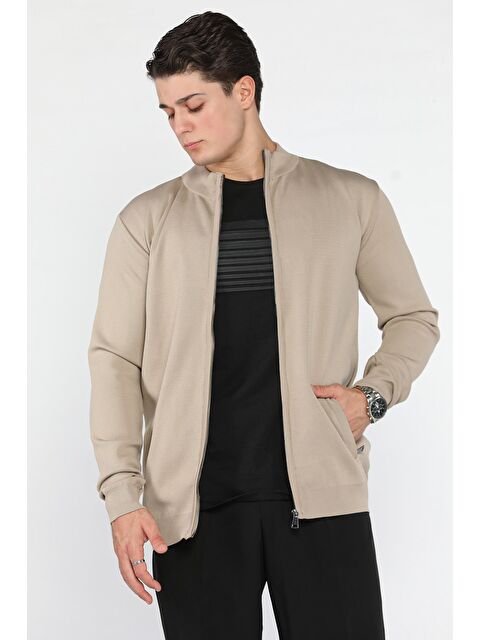 Mishar İtalia Erkek Fermuarlı Triko Hırka - S000469849-19928