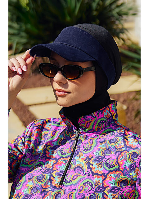 Remsa Mayo Ayarlanabilir Vizör Tenisçi Golf Şapka Güneş Koruyucu Siperlik RŞ-109 Koyu Lacivert - S000400106-29672