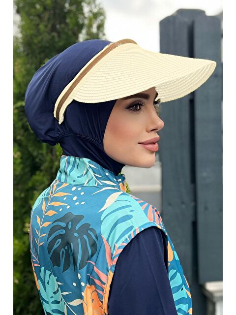 Remsa Mayo Vizör Hasır Şapka Güneş Koruyucu Siperlik Ekru RŞ-37 - S000186265-19965