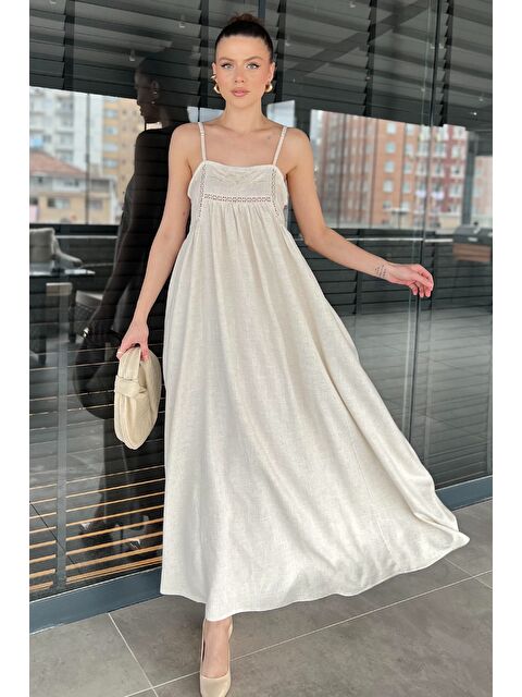Gülseli Kadın İp Askılı Elbise - S000368425-25636