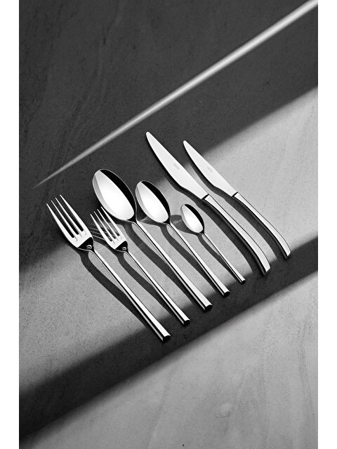 Nehir Elegance Sade 12 Kişilik 84 Parça Kutulu Çatal Kaşık Bıçak Takımı - S000492373-18105