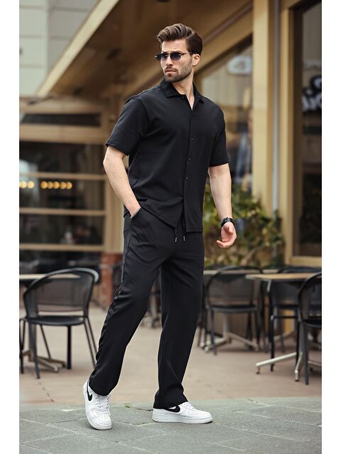 Madmext Siyah Basic Erkek İkili Takım E7313 - S000445062-19351