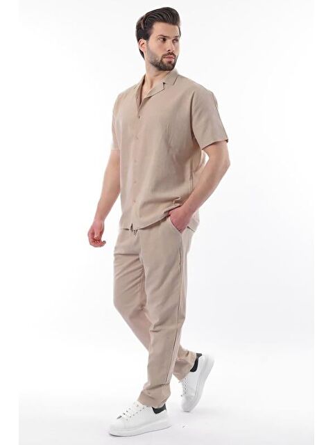 Madmext Vizon Over Fit Erkek Gömlek Takım E7303 - S000445060-26429