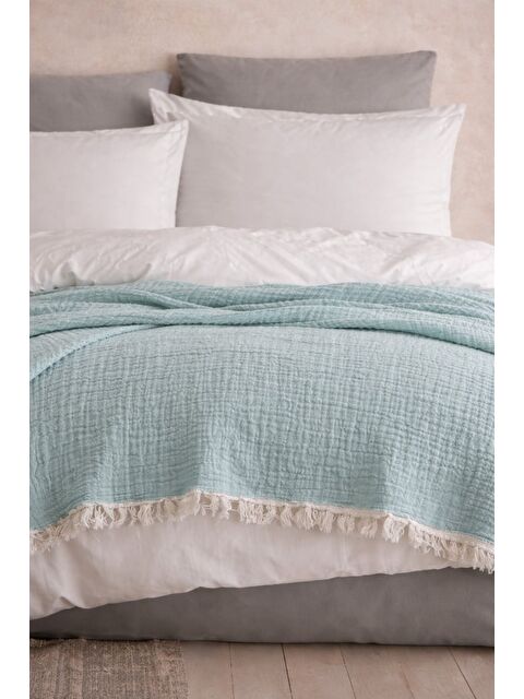 Mulberry 4 Katlı Müslin Pike Çift Kişilik I Battal Boy – %100 Pamuklu, Nefes Alabilir, Yumuşak Dokulu Dört M