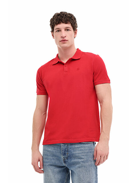 Lumberjack MB CT953 POLO T-SH 6FX Kırmızı Erkek Kısa Kol T-Shirt - S000522449-20045