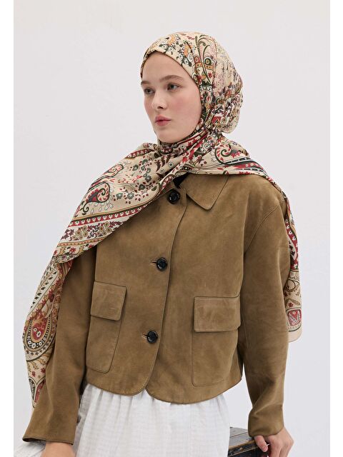 Fresh Scarfs Valerıa Desen Şal Kum - S000458420-29738