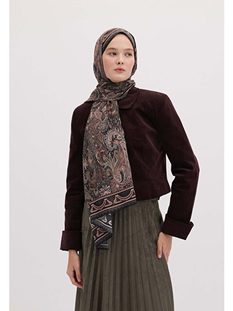 Fresh Scarfs Amora Desen Şal Siyah - S000458422-19351