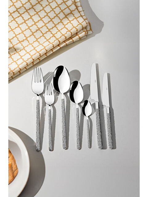 Nehir Lyon Saten 12 Kişilik 84 Parça Deri Kutulu Çatal Kaşık Bıçak Takımı - S000492382-18105