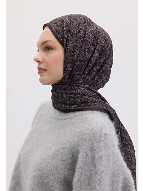 Fresh Scarfs Reına Desen Şal Mor - S000458425-20042