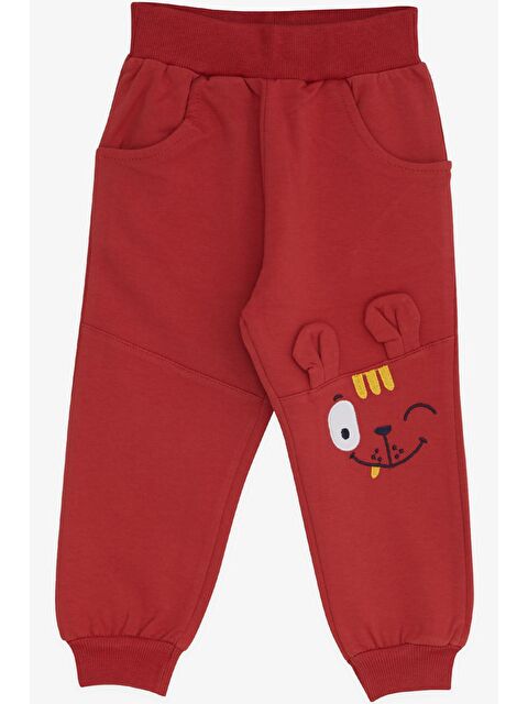 Breeze Erkek Bebek Eşofman Altı Dizi Nakışlı Kiremit (1.5 Yaş) - S000068393-18657