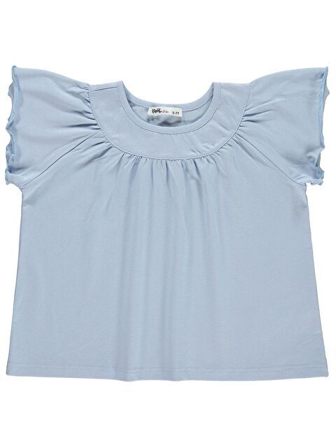 Civil Girls Kız Çocuk Tişört 6-9 Yaş Açık Mavi - S000199803-17437