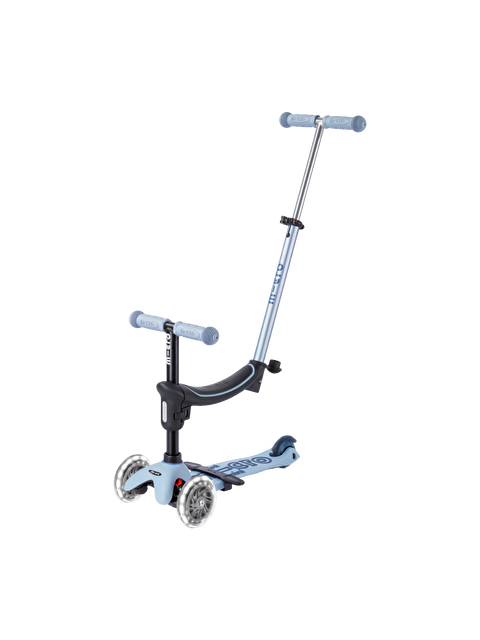 Micro Mini 6 in 1 Deluxe Rock and Go LED Scooter Ocean Slate