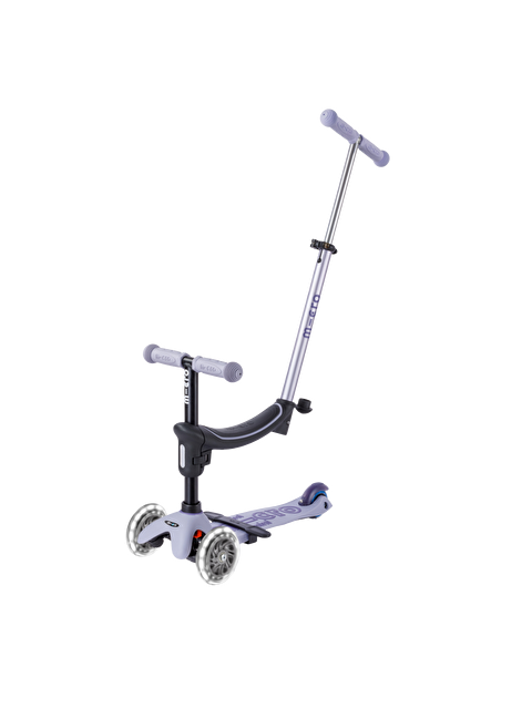 Micro Mini 6 in 1 Deluxe Rock and Go LED Scooter Lavender Mist