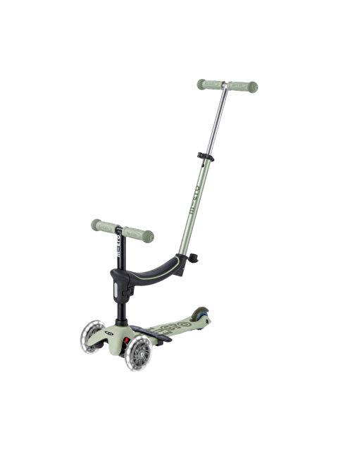 Micro Mini 6 in 1 Deluxe Rock and Go LED Scooter Olive Sage