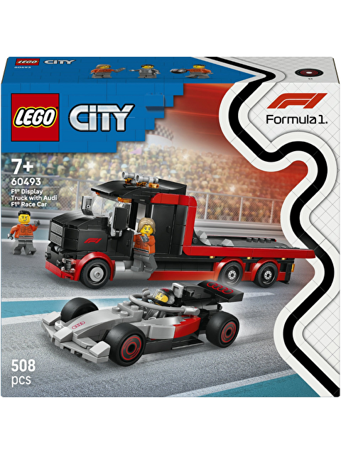 Lego City Audi F1 Yarış Arabalı F1 Sergileme Kamyonu 60493