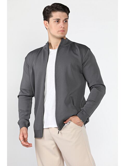 Mishar İtalia Erkek Fermuarlı Triko Hırka - S000469849-33408