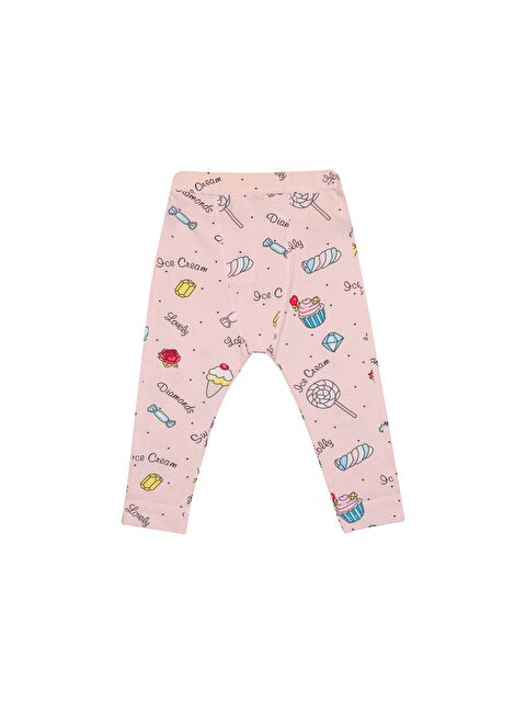 Lovetti Dondurmalı Harem Kız Çocuk Yazlık Desenli Tayt - S000280082-23173