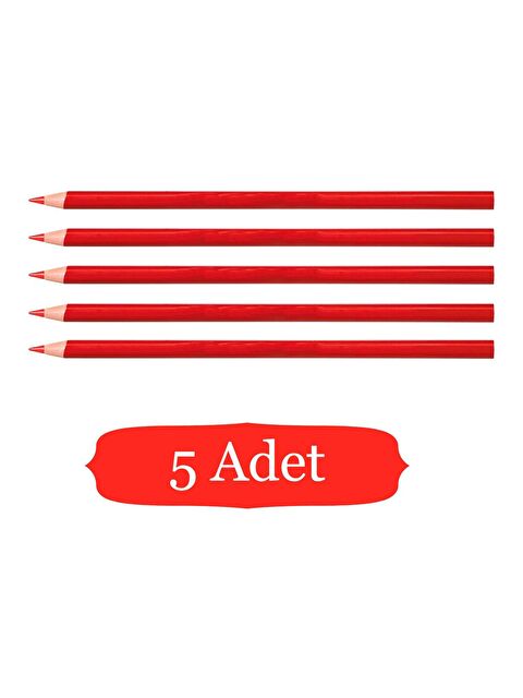 Gen-Of Yuvarlak Kırmızı Kopya Kalemi 5 Adet - S000219102-20045