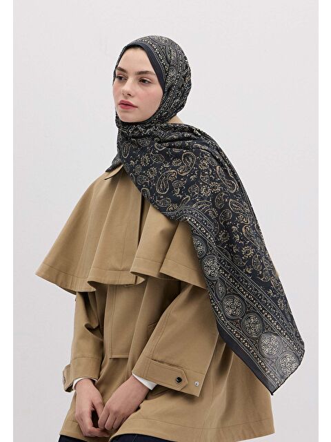 Fresh Scarfs Irene Desen Şal İndigo - S000458432-23093