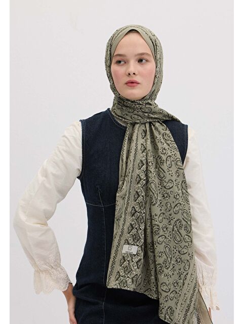 Fresh Scarfs Irene Desen Şal Çağla Yeşili - S000458432-14939