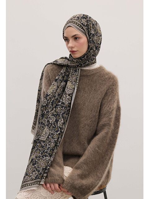 Fresh Scarfs Sonıa Desen Şal Haki - S000458433-18547