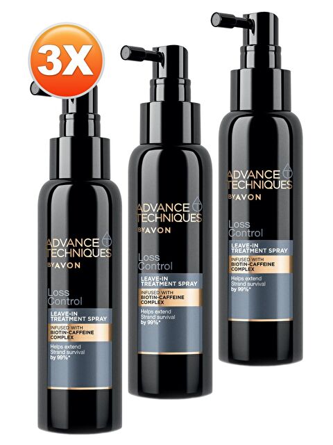 AVON Advance Techniques Koparak Dökülme Karşıtı Saç Spreyi 100 Ml. Üçlü Set - S000191946-10231