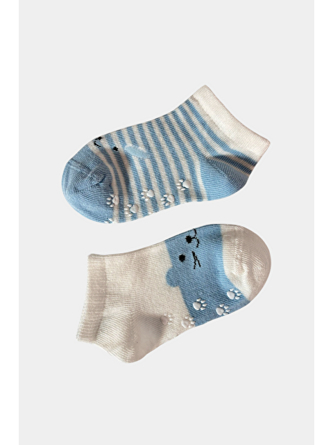 Katia And Bony Erkek Bebek Hayvan Desenli 2'Li Step Çorap