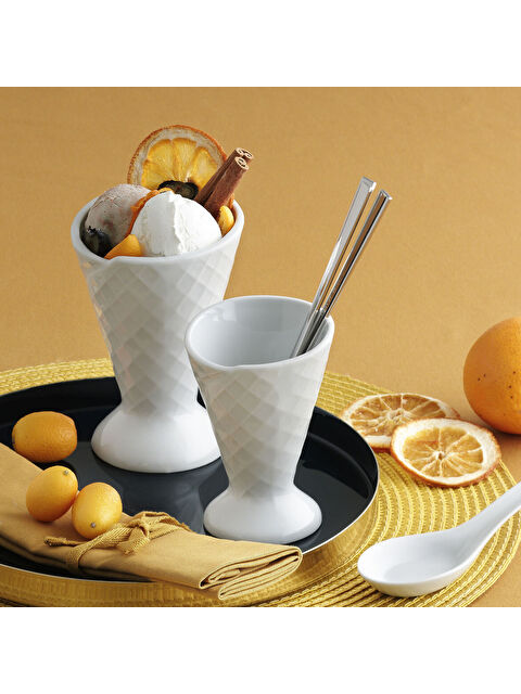 GÜRAL PORSELEN 11 cm Külah Dondurmalık Kase - S000295158-37646