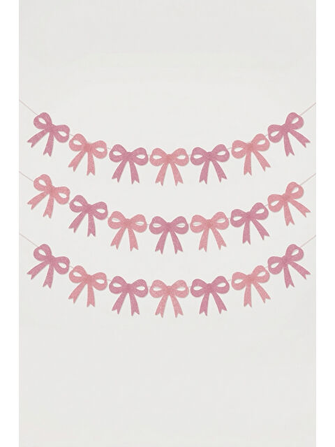 Le Mabelle Pembe Simli Fiyonk Figür Parti Banner