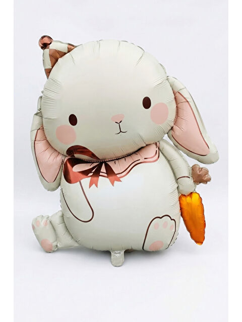 Le Mabelle Beyaz Sevimli Tavşan Figür Parti Balonu