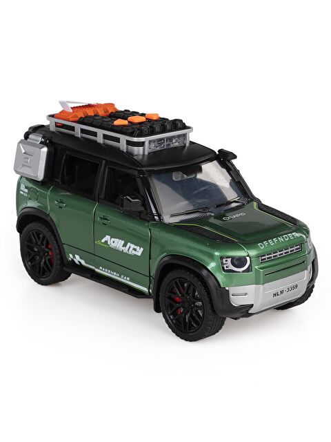 Vardem Kutulu Sürtmeli Işıklı Müzikli Off-Road Lüks Araba - Yeşil