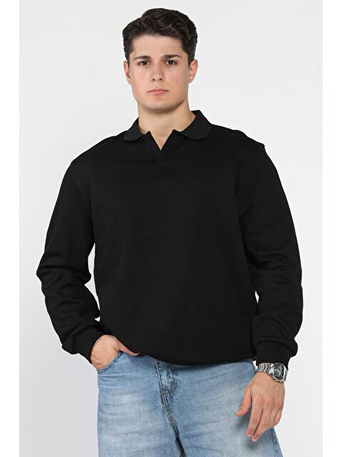 Mishar İtalia Erkek Gömlek Yaka Sweatshirt - S000469855-19351