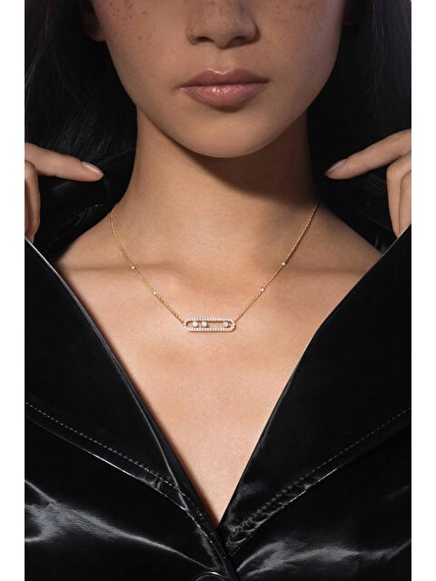 New Obsessions Mess Move 3 Taşlı  Kolye - S000208094-20076